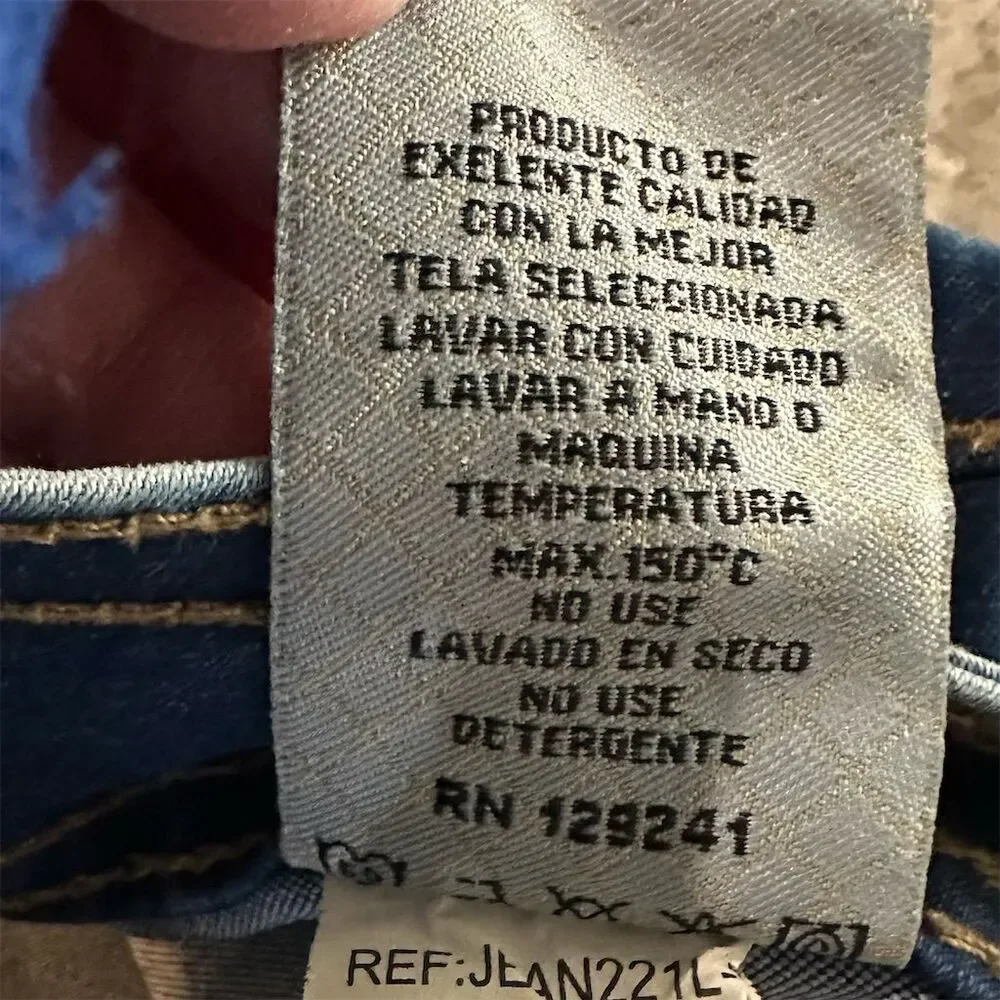 Salvaje Evolution Women's embellished space/Art‎ Acid Wash Denim jeans Size 9